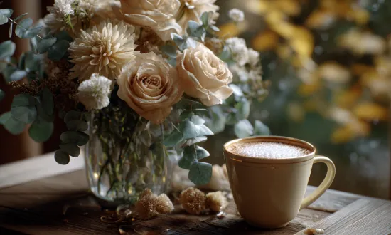 8 ноября -День капучино: уютные поводы подарить букет осенью